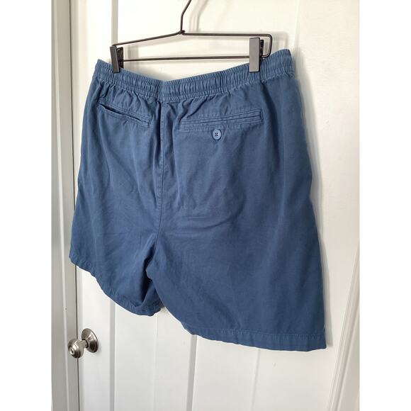Barbour Men's Relaxed Fit Cotton Oxford Cloth Drawstring Chino Shorts Blue 2XL - Picture 7 of 13